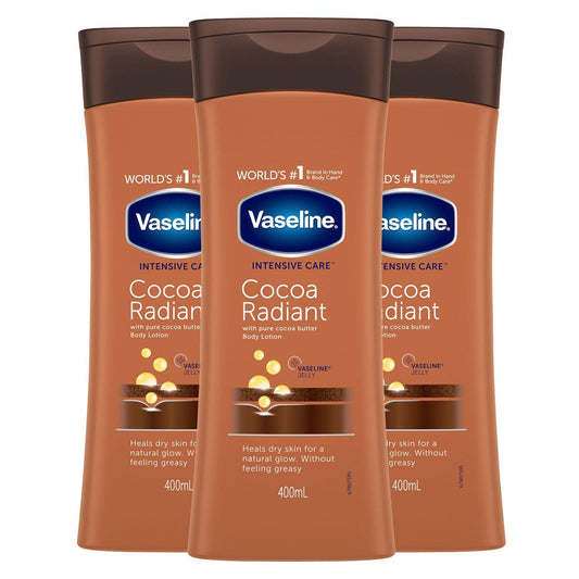 Vaseline Intensive Care Cocoa Lotion 200ml Pack of 3