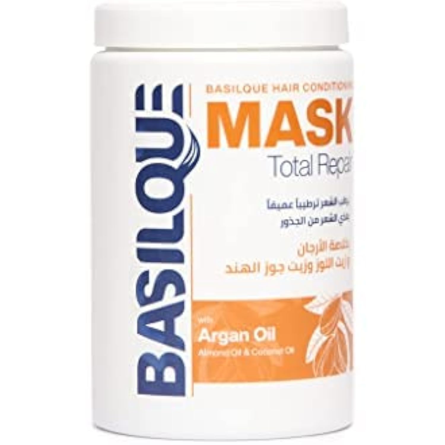 Melano Pharma Basilque hair conditioning mask with argan oil, coconut oil and almond oil, 1000 ml