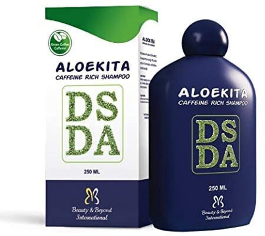 Aloekita Covered Hair Caffeine & Protien Rich Shampoo for Hair Loss, 8.75 Oz (250 ML)