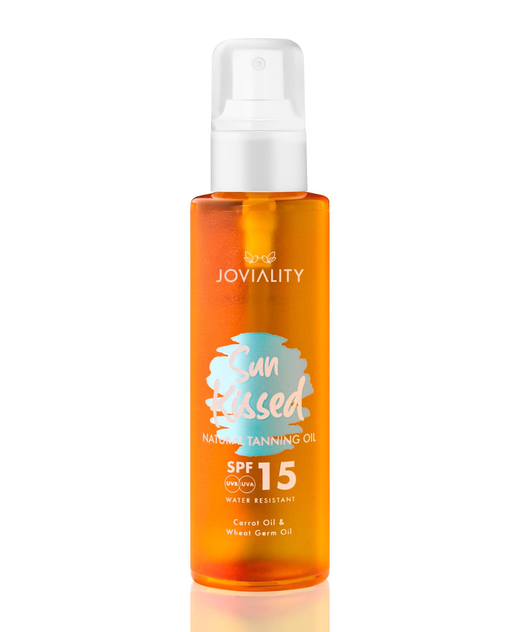 Joviality Sun Kissed - Natural Tanning Oil SPF15 - Bronzing Oil with CarrotOil - Dry Touch Joviality