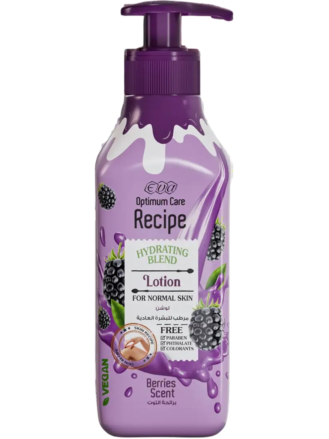 Eva Cosmetics Optimum Care Recipe Hydrating Blend Lotion For Normal Skin - Berries Scent 370 Ml