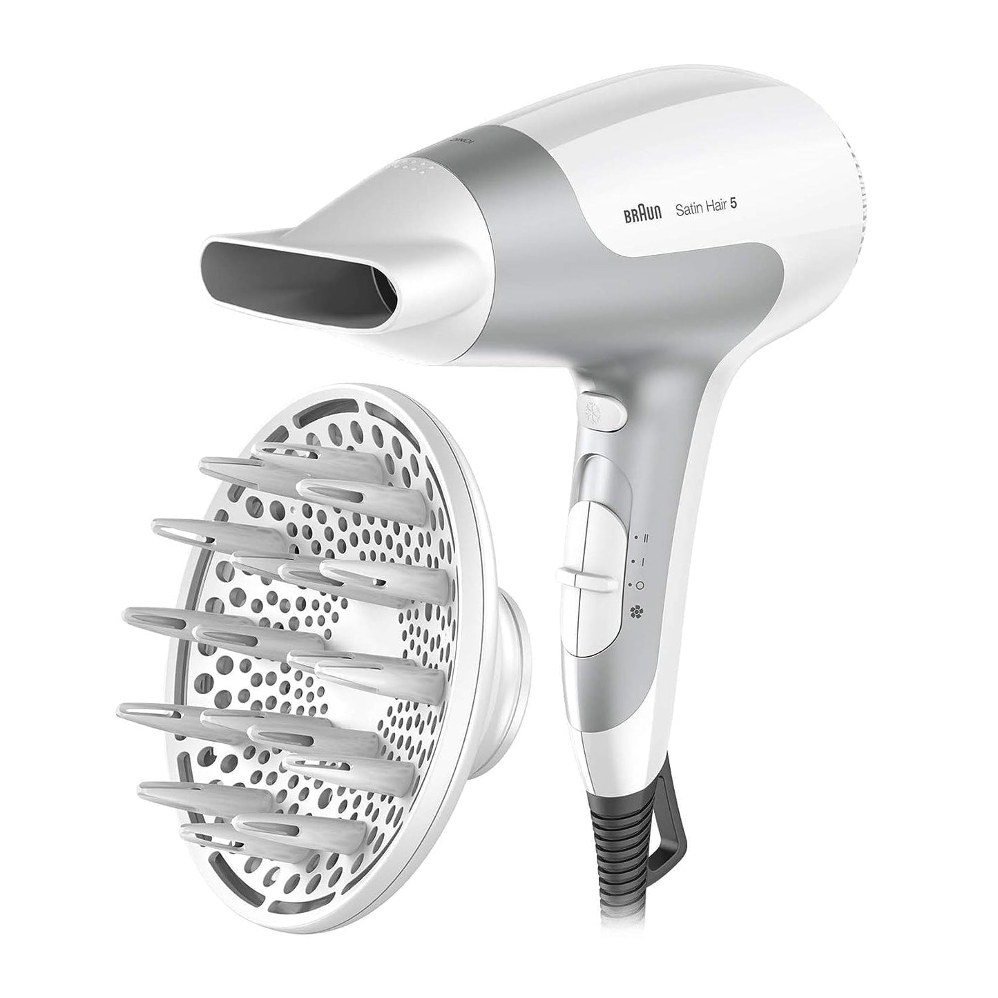 Braun Satin Hair 5 HD585 Power Perfection dryer with Diffuser and Ionic Function