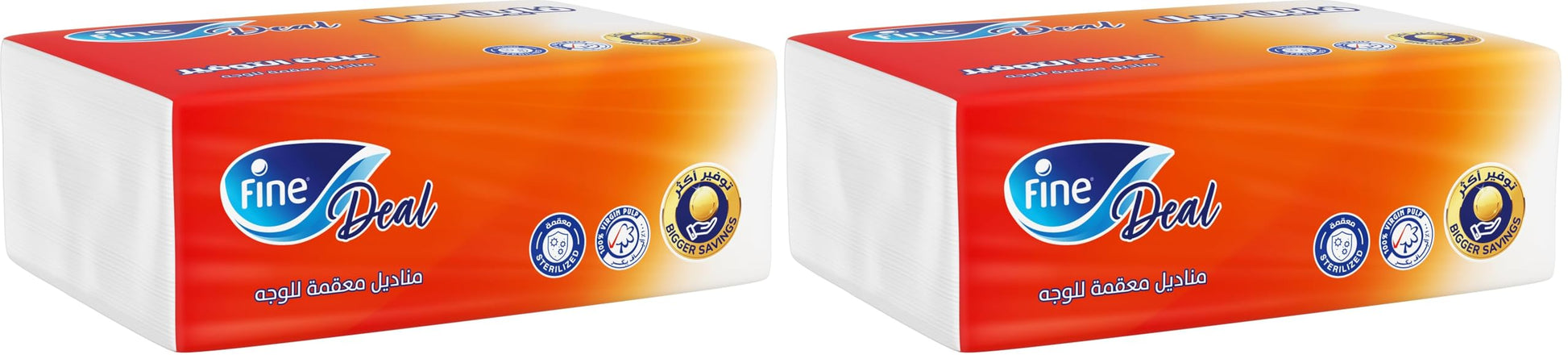 Fine Deal Facial Tissues 380 Sheets, 2 Ply (Pack of 2)