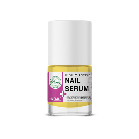 Purity- بيورتي Nail Serum – Strengthening & Nourishing Treatment – 100% Natural Formula for Healthy, Strong Nails & Cuticles – Revitalizing Moisturizer – 16ml
