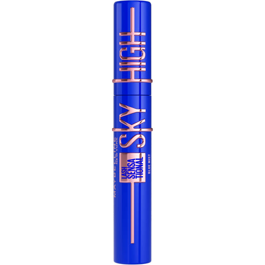 MAYBELLINE New York, Sky High Lash Sensational Mascara, Limitless Length & Volume, Flex Tower Brush, Light-as-Air Feel, With Bamboo Extract, Blue Mist