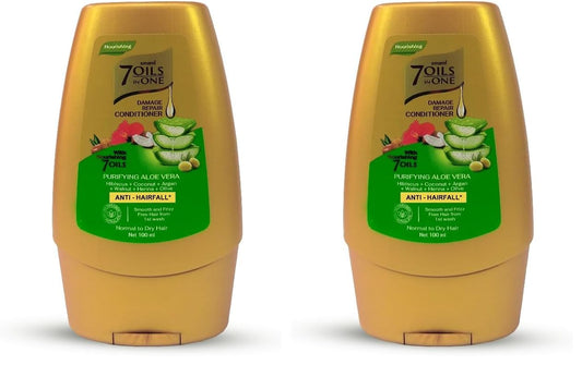 Emami 7 Oils in One Damage Repair Conditioner Purifying Aloe Vera 100 ML (Pack of 2)