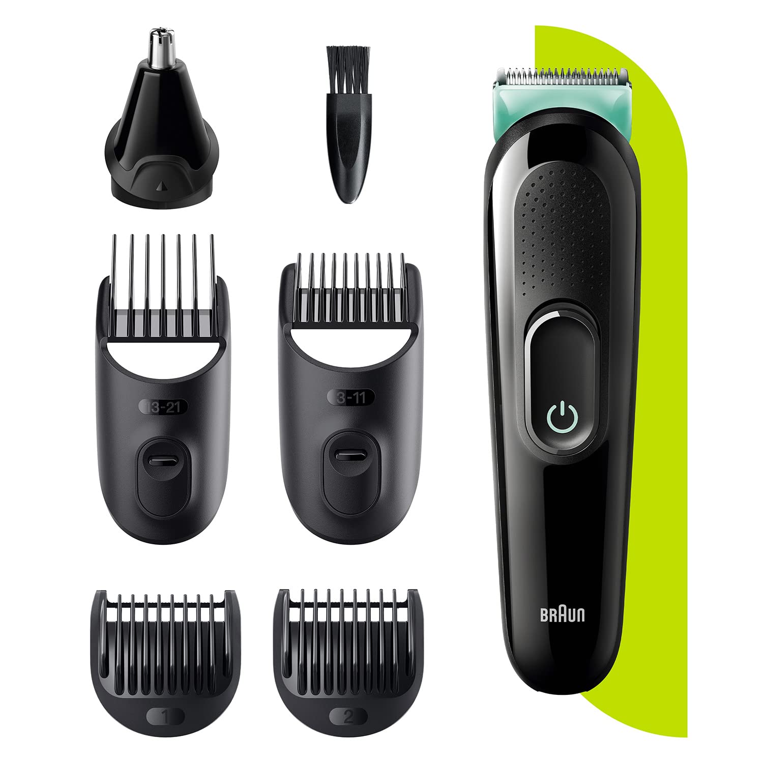 Braun All-in-one Trimmer MGK3 – 6-in-1, incl. 5 extra attachments – MGK3321