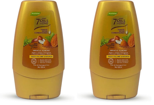 Emami 7 Oils in One Damage Repair Conditioner Miracle Almond 100 ML (Pack of 2)