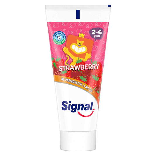 Signal Kids Toothpaste, Strawberry, prevents tooth decay & tooth cavity, 50ml