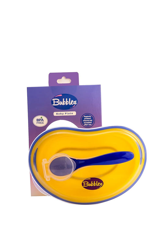 Bubbles bubbles plate - yellow