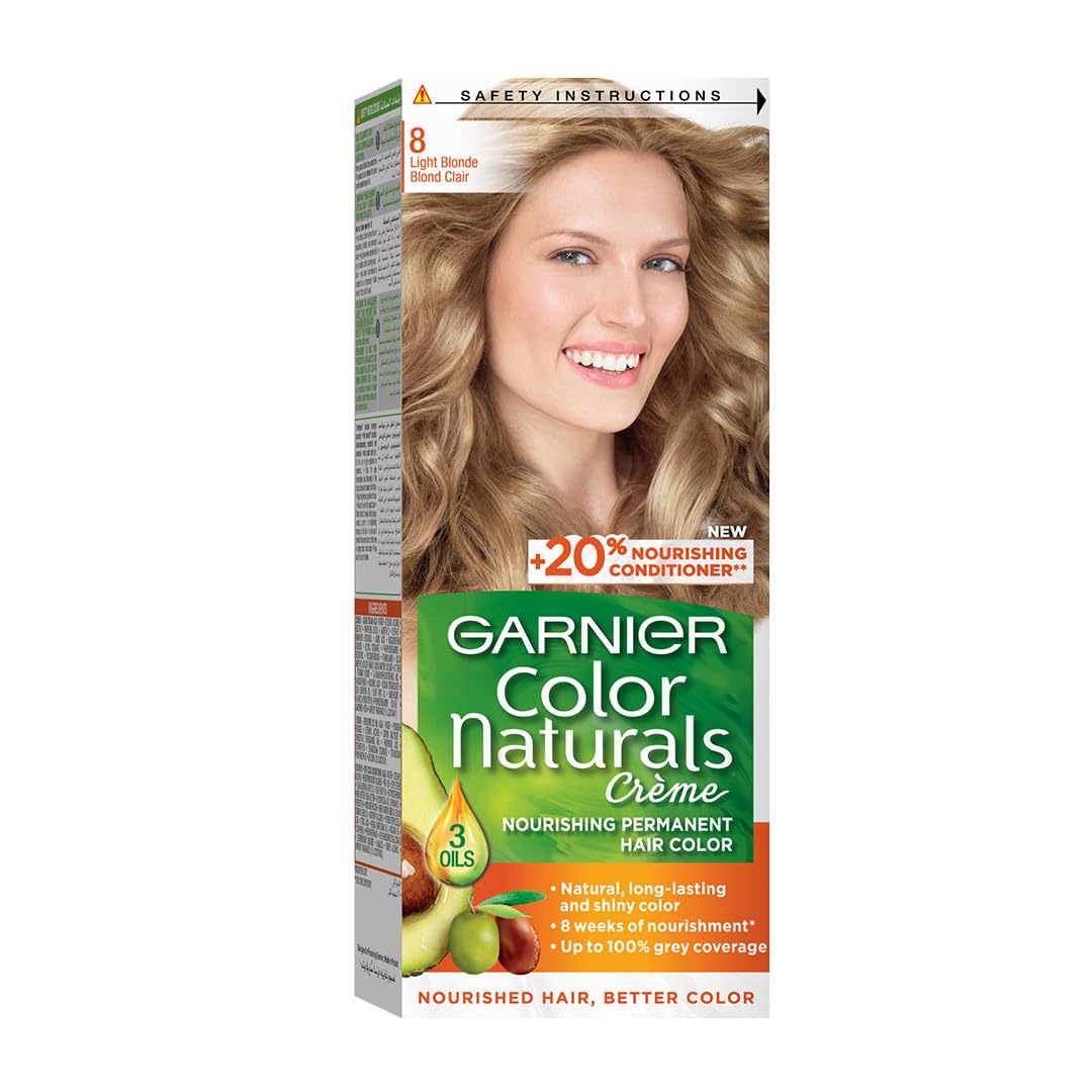 Garnier Color Naturals Permanent Crème Hair Color - 8 Light Blonde
