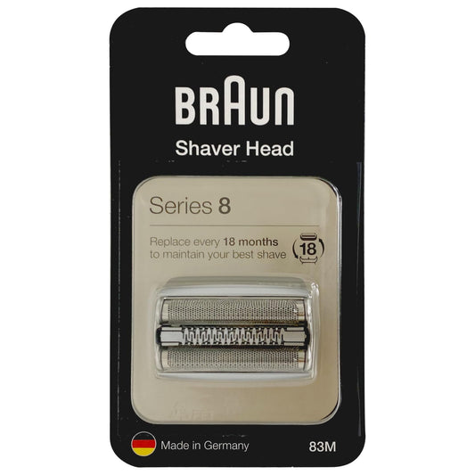 Braun Series 8 83M Replacement Shaver Head Cassette for Men’s Electric Shavers, Foil & Cutter Block, Silver, Original Braun Spare Part, Compatible with Braun Series 8 Models – 83M