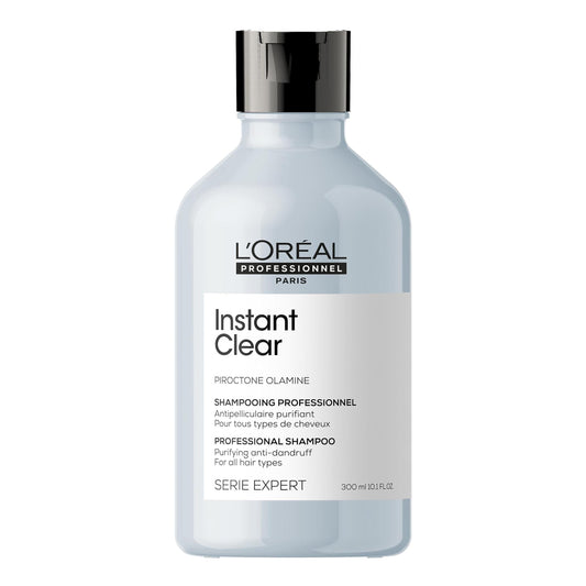 L’Oréal Paris L’Oréal Professionnel Shampoo, Anti-Dandruff for All Hair Types, Gel Cream Texture with Piroctone Olamine, Serie Expert Instant Clear, 300 ml