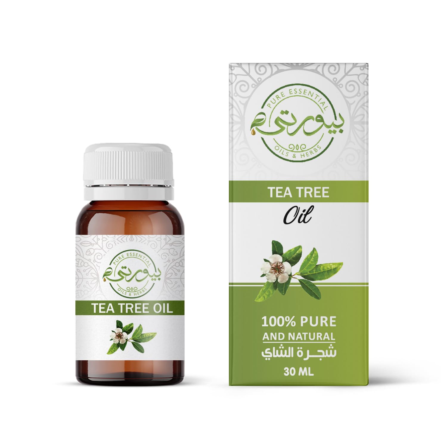Purity - Tea Tree Essential Oil, 100% Pure Natural for Aromatherapy, Face, Hair, Skin, Acne, Scalp, Foot and Toenails | Non-GMO Verified 30 ML