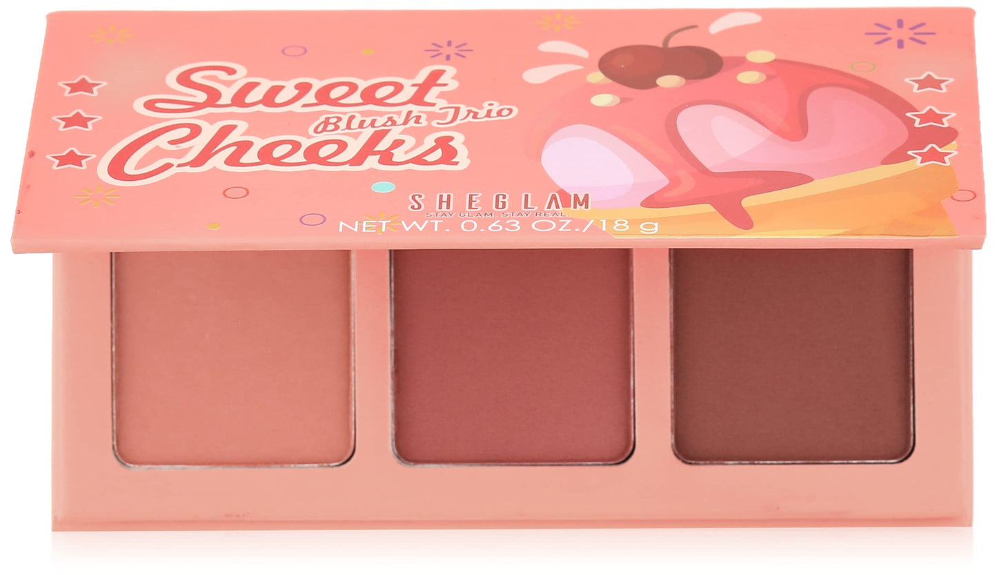 SHEGLAM sweet cheeks blush trio-sunset cruise