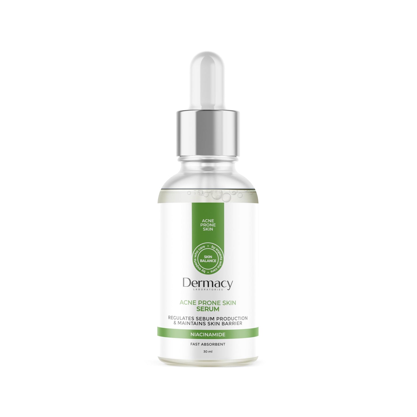 Dermacy Niacinamide Anti-Acne Serum 30 mL | Oil-Control & Blemish-Reducing Treatment | Minimizes Pores & Calms Inflammation | Fragrance-Free, Dermatologist Tested