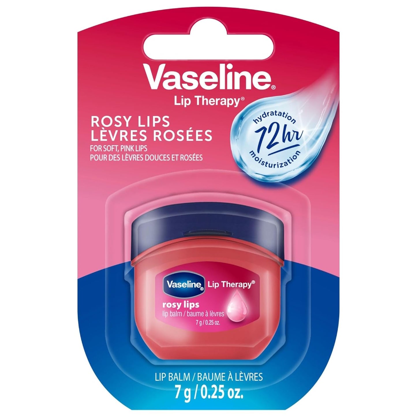 Vaseline lip balm therapy, rosy lips - 7g