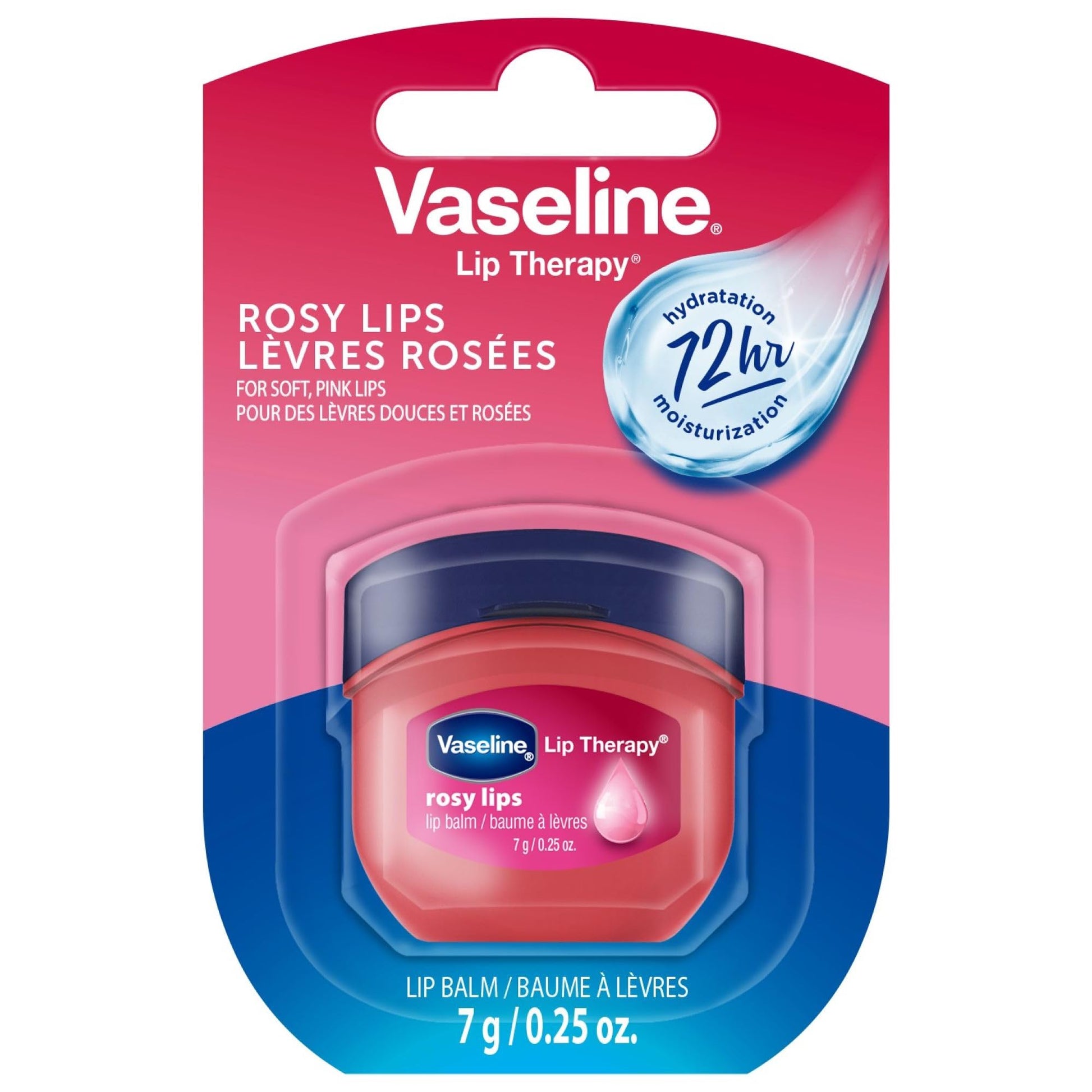 Vaseline lip balm therapy, rosy lips - 7g