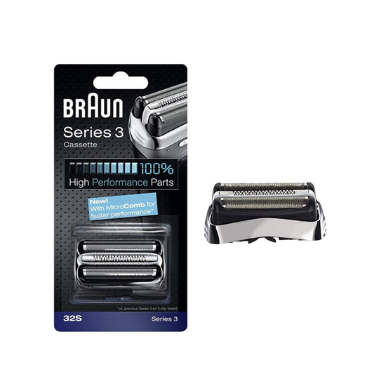 Braun Replacement Foil & Cutter Cassette - 32S, Series 3 - Silver