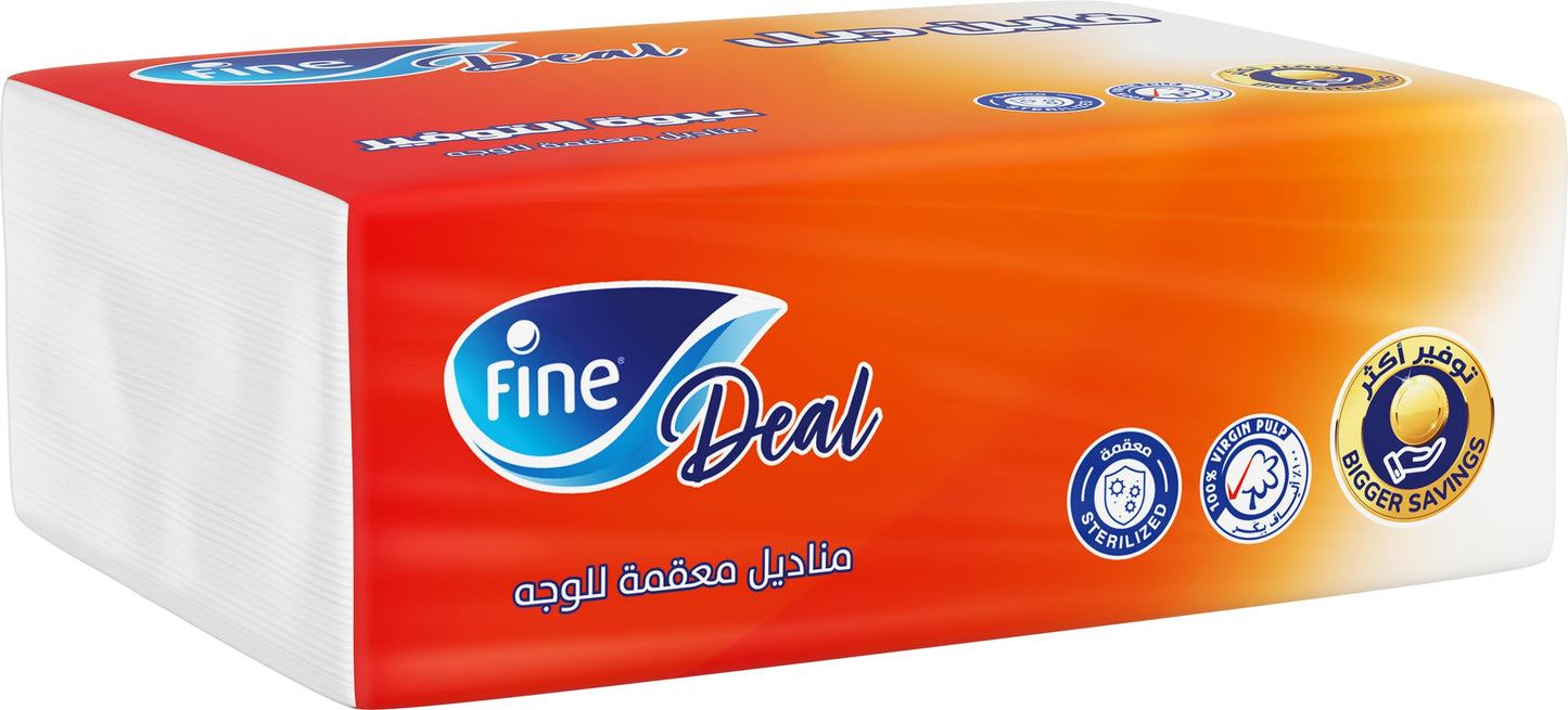 Fine Deal Facial Tissues 380 Sheets, 2 Ply