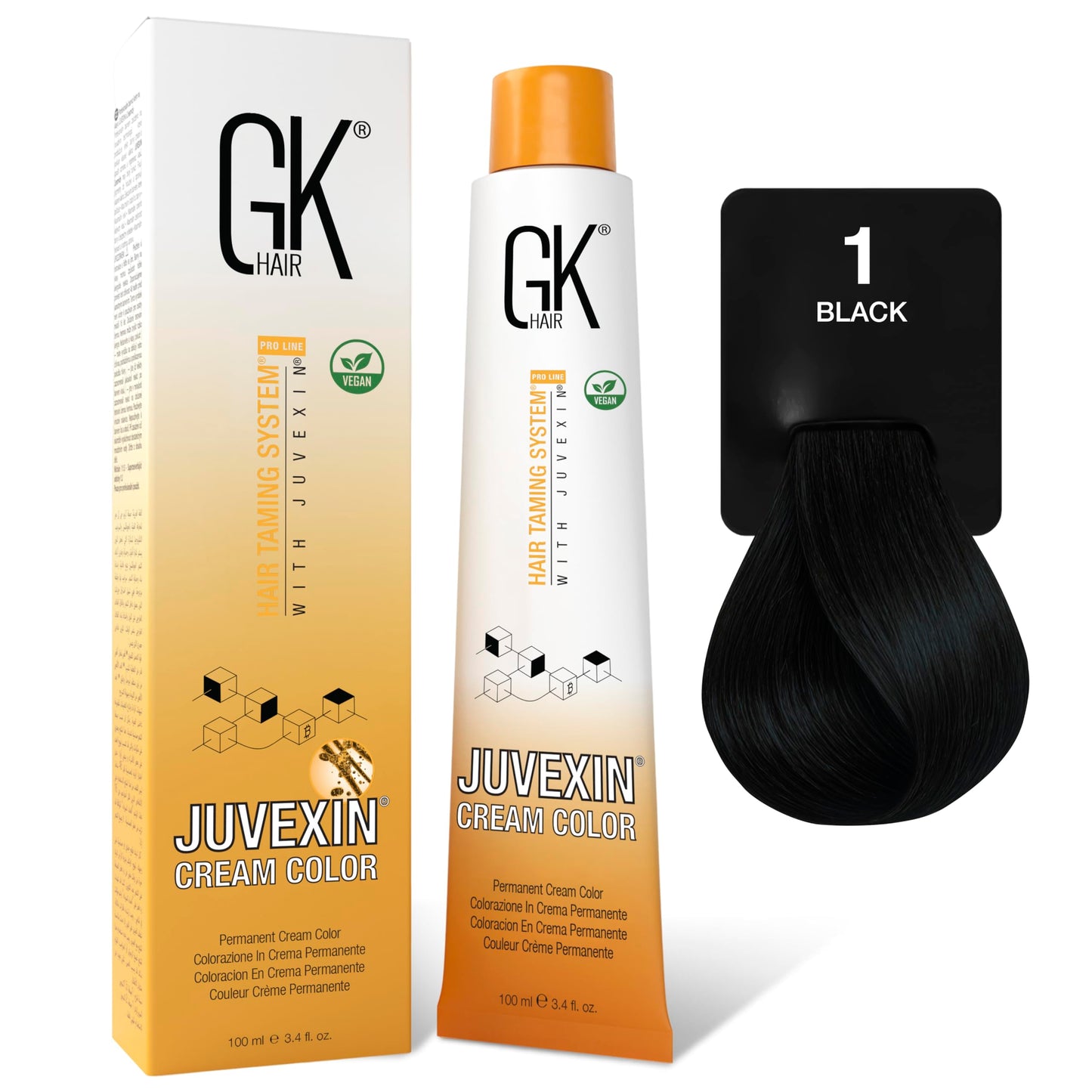 GK Hair GK Permanent Hair Dye - Black