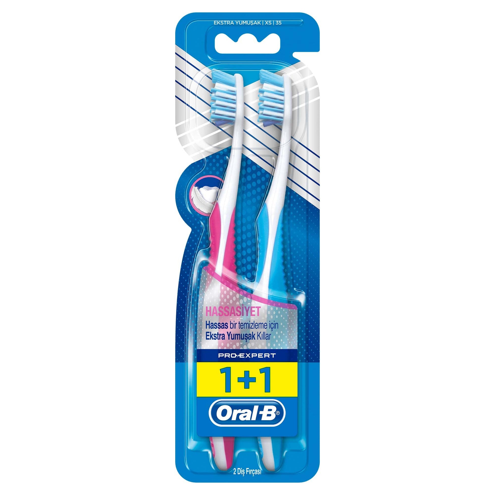 Oral B pro expert soft for sensitive gum toothbrush (1+1)