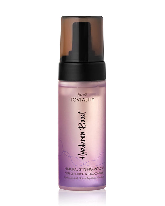 Joviality Hyaluron Boost Styling Mousse – 150ml Natural Hair Mousse with Hyaluronic Acid & Peptides – Frizz Control, Soft Definition & Long-Lasting Hydration