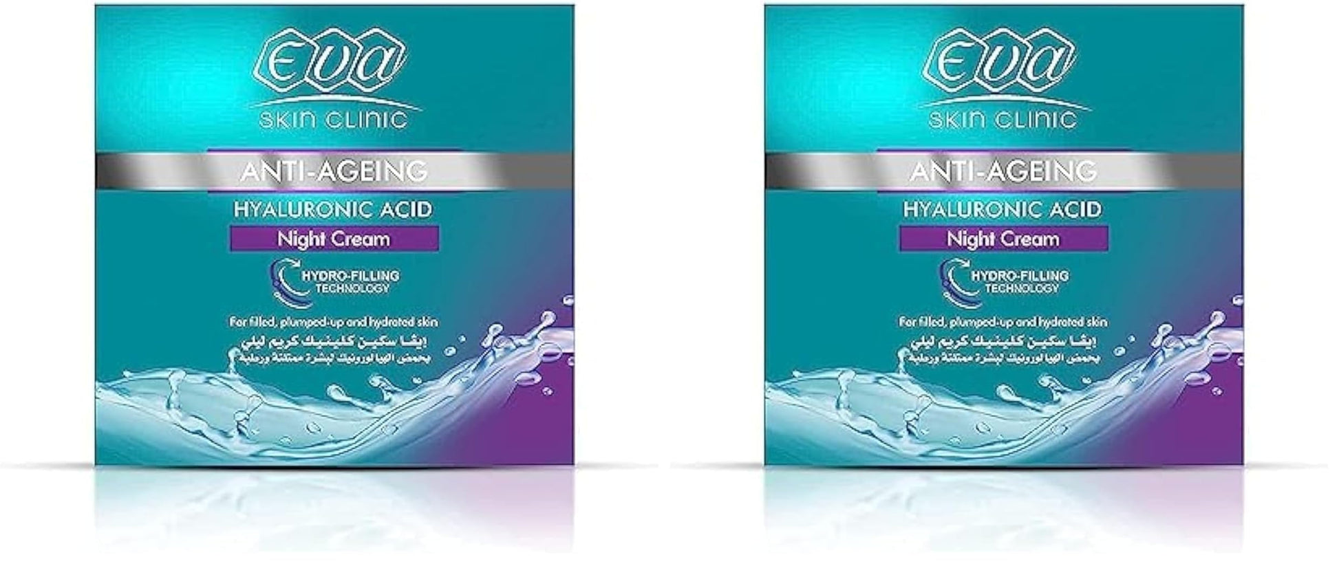 Eva Skin Clinic Hyaluronic Night Cream - 45ml (Pack of 2)