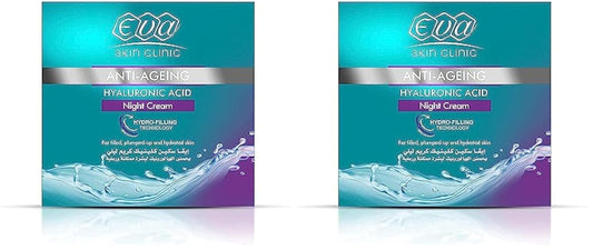 Eva Skin Clinic Hyaluronic Night Cream - 45ml (Pack of 2)
