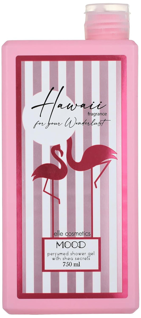MOOD 8 Hawaiian Hand Scented Shea Shower Gel 750ml