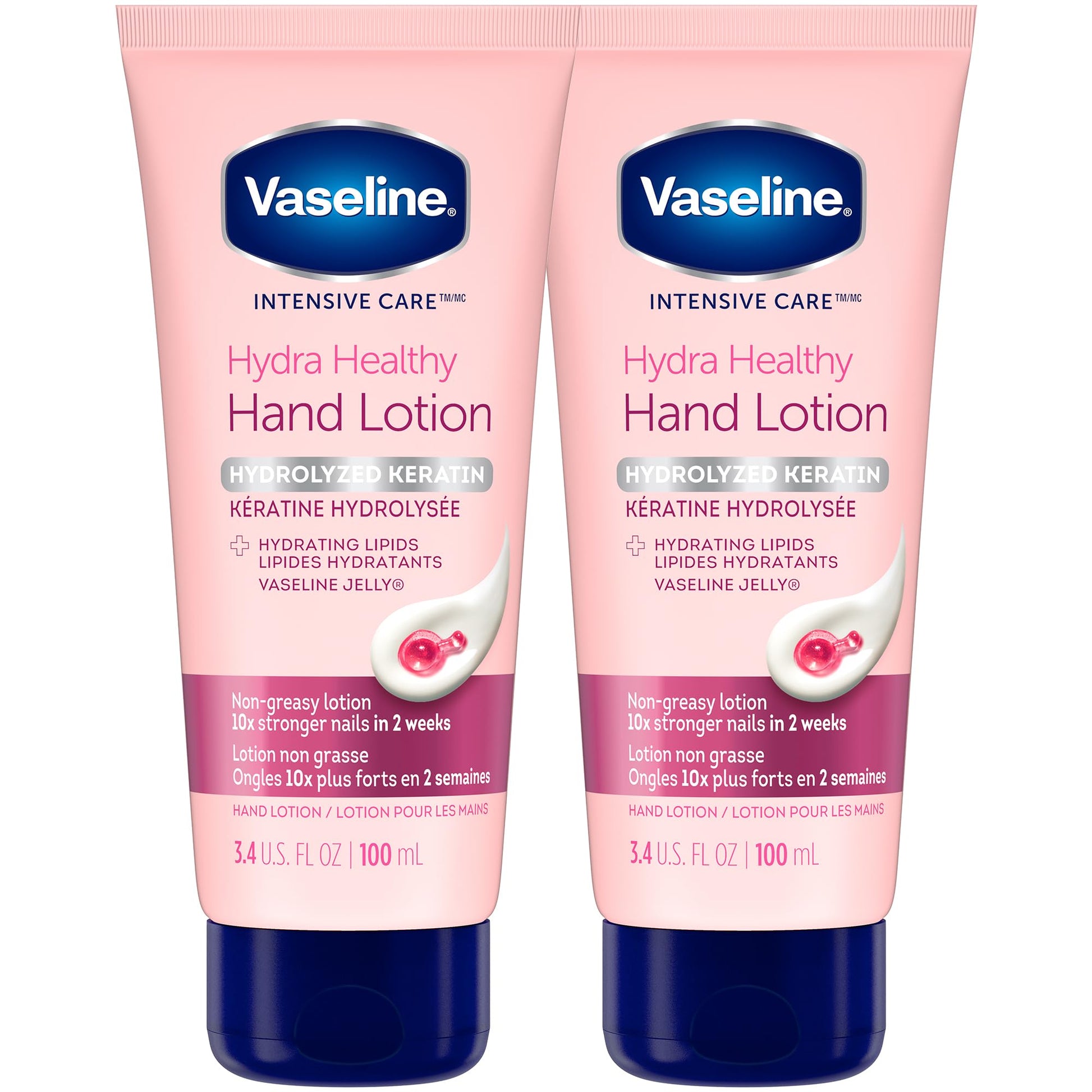 Vaseline healthy hands and stronger nails cream with keratin 75 ml