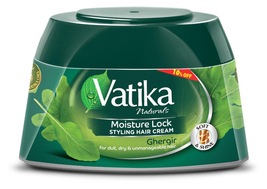 Vatika Ghergir Hair Cream (125ml) - Moisture Lock - For Dry & Unmanageable Hair