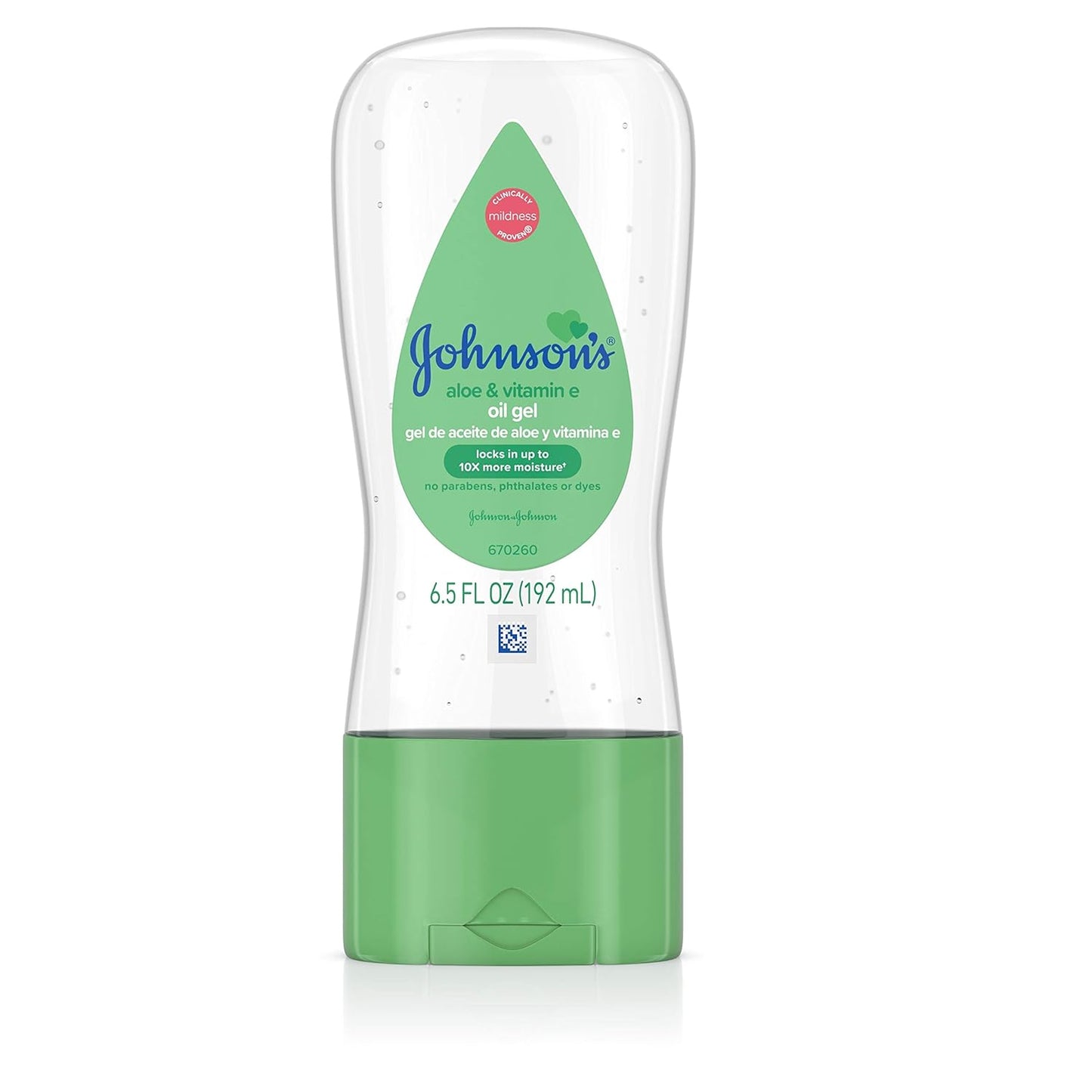 Johnson's Gel Oil with Aloe & Vitamin E, 6.5 Ounces, 192 ml