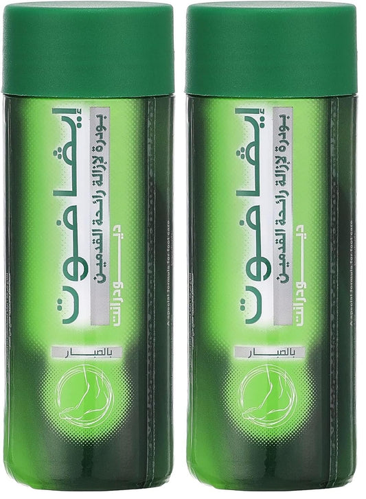 Eva Foot - Foot Powder Deodorant with Aloe Vera, 50gm (Pack of 2)