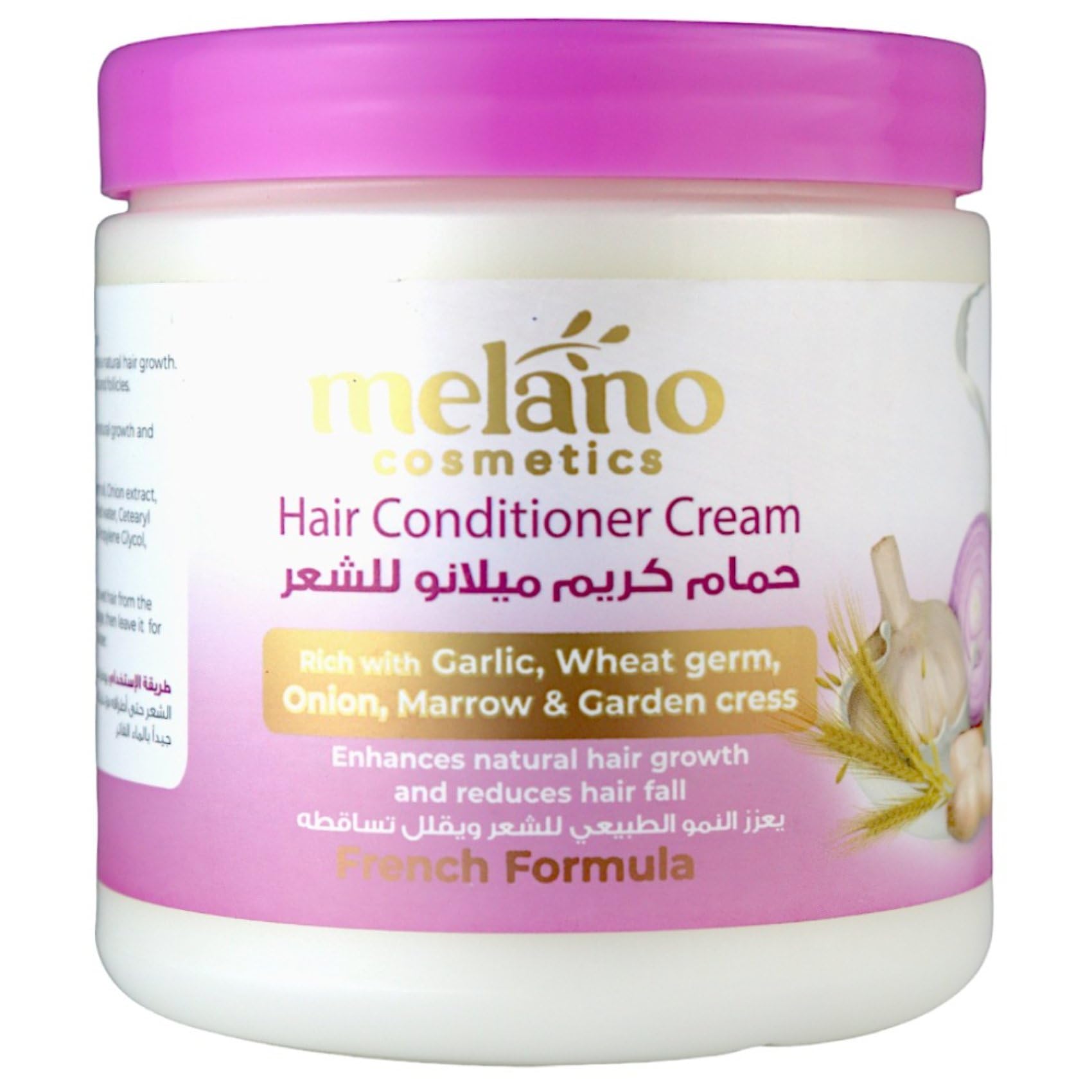Melano Pharma Melano hair conditioner cream 500ml with garlic, marrow, & onion