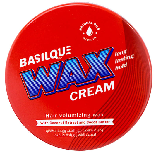 Melano Pharma Basilque Hair Volumizing Wax Cream Long Lasting Hold With Coconut Extract&Cocoa Butter-100ml