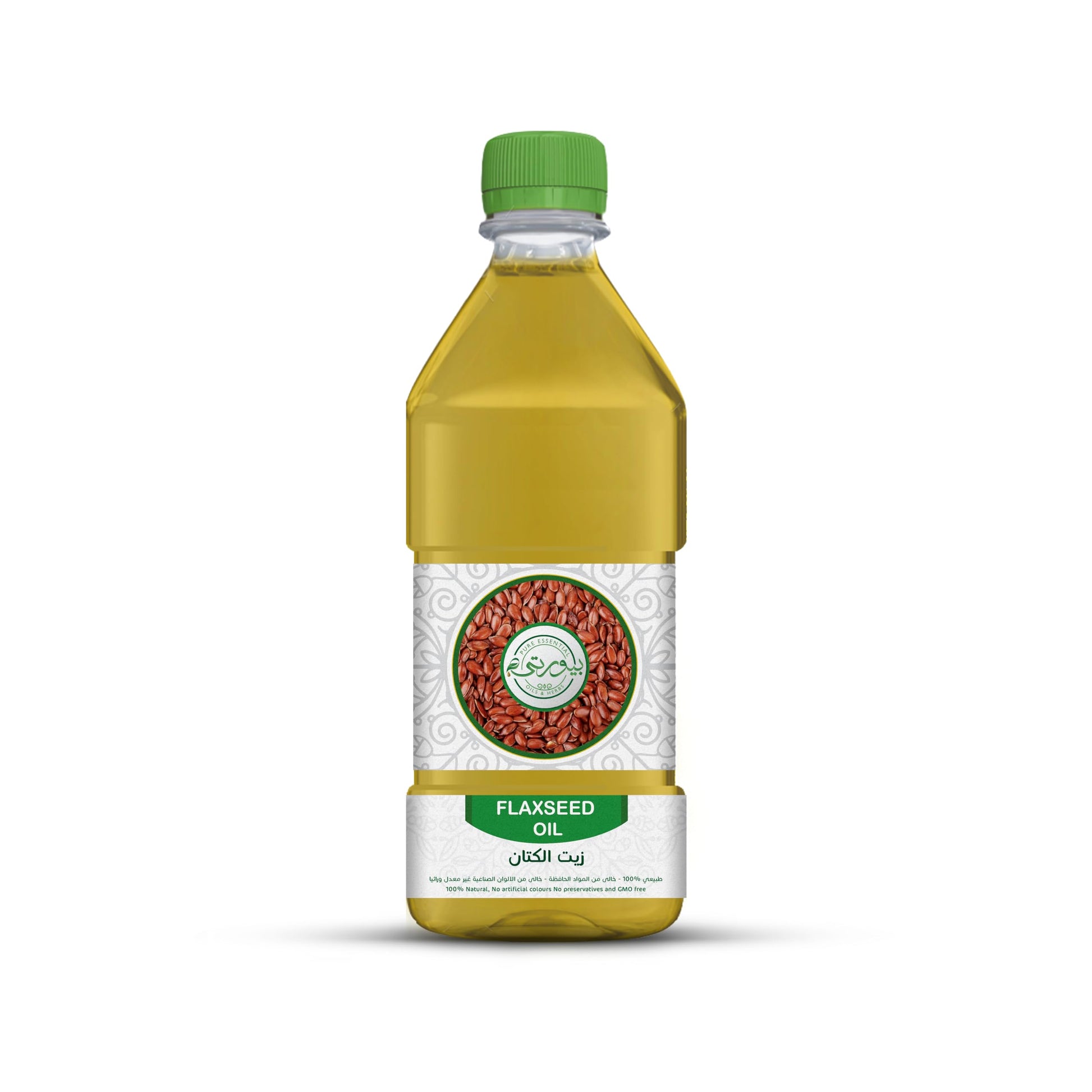 Purity- بيورتي Flaxseed Oil, 100% Pure & Natural, Cold-Pressed, Nutrient-Rich Oil for Cooking, Skin, and Hair, 1 Liter