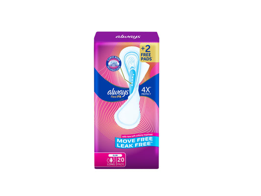 Always Flexifit Long Soft Pads, 20 Pads