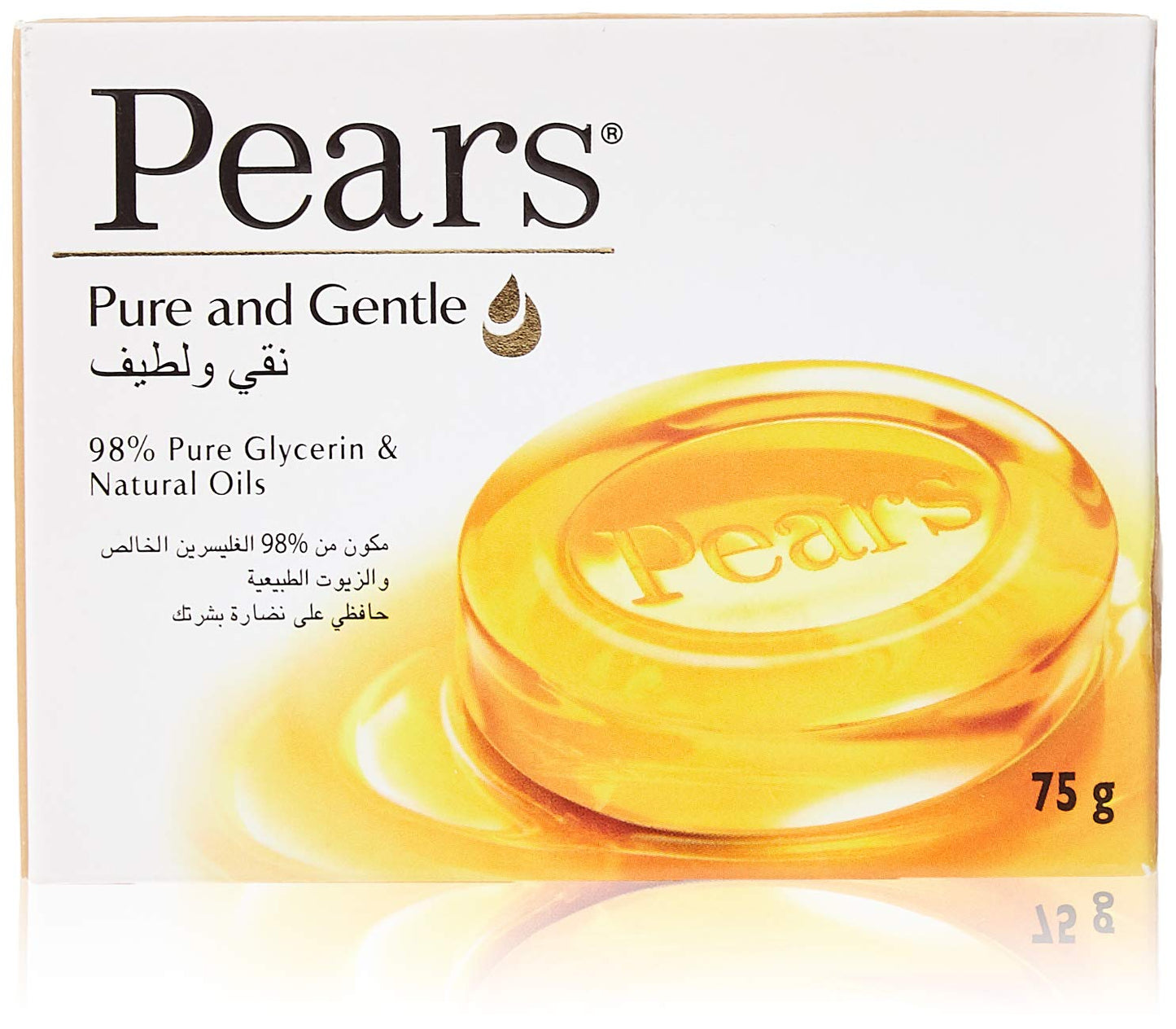 Pears Pure & Gentle Bathing Soap Bar, 75 gm