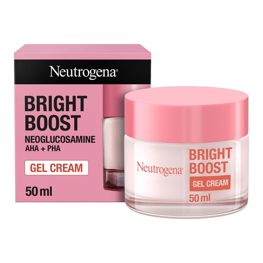 Neutrogena Gel Cream, Bright Boost, reduces appearance of dark spots, uneven skin tone and fine lines , lightweight formula ,50 ml