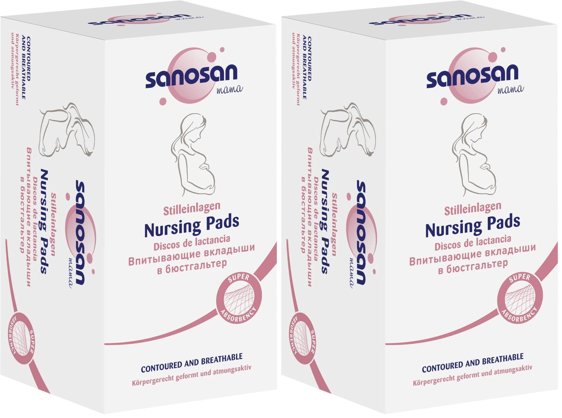 Sanosan Nursing pads 30 pieces (Pack of 2)