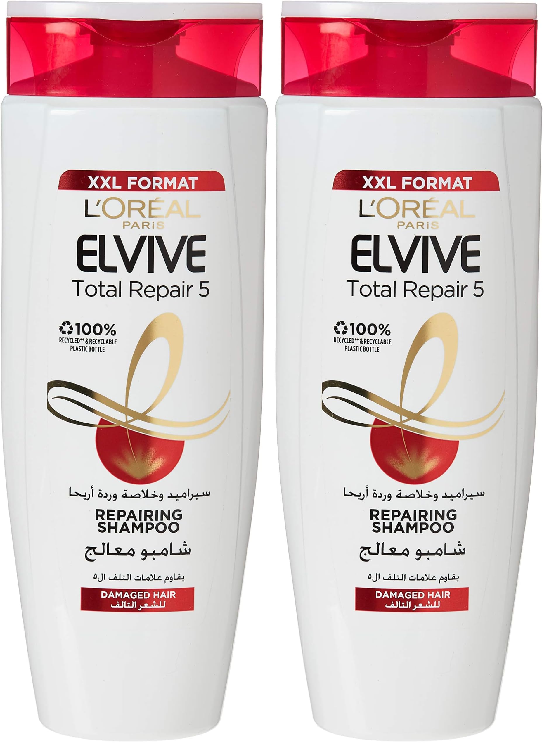 L’Oréal Paris L'Oréal Paris elvive total repair 5 shampoo - 600 ml (Pack of 2)