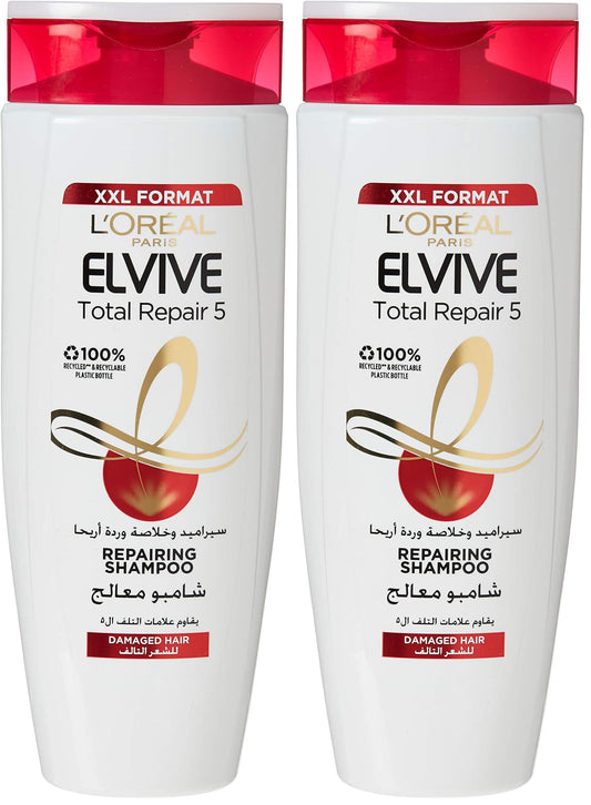 L’Oréal Paris L'Oréal Paris elvive total repair 5 shampoo - 600 ml (Pack of 2)