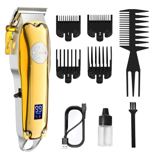 KEMEI Original KM-1986 PG Professional Rechargeable and Cordless Hair Clipper Runtime: 120 min Trimmer for Men (Multicolor)