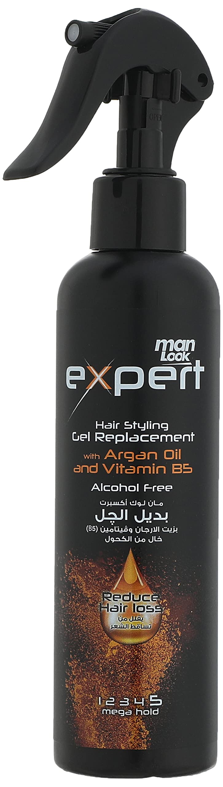 MANLOOK Expert Hair Styling Gel Replacement With Argan Oil and Vitamin B5 ( 180 Ml )