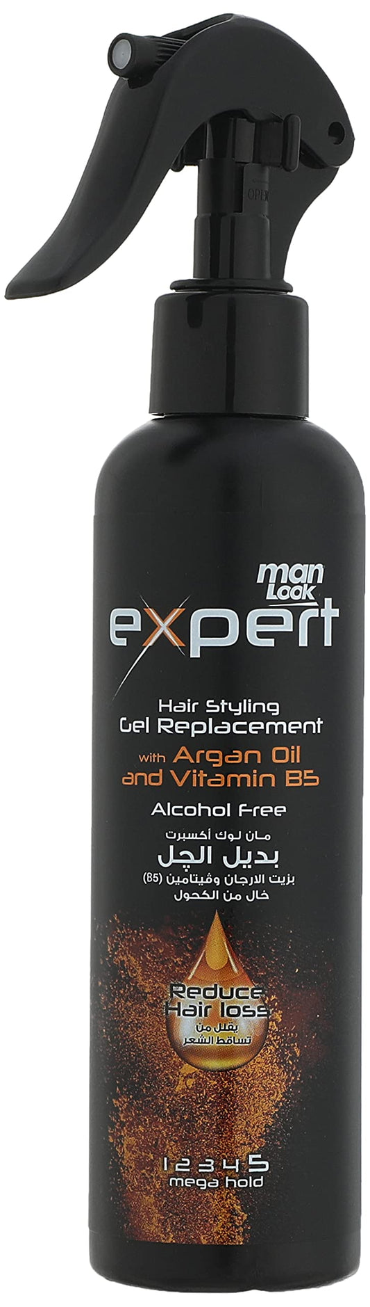MANLOOK Expert Hair Styling Gel Replacement With Argan Oil and Vitamin B5 ( 180 Ml )