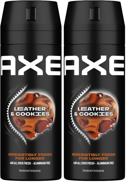 Axe Body Spray for Men Leather & Cookies 150ML (Pack of 2)