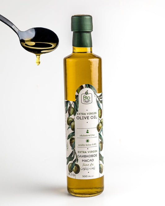 Biohayah Extra Virgin Olive Oil – 500ml | Cold Pressed, 100% Natural, First Extraction | Rich Aroma & Superior Taste