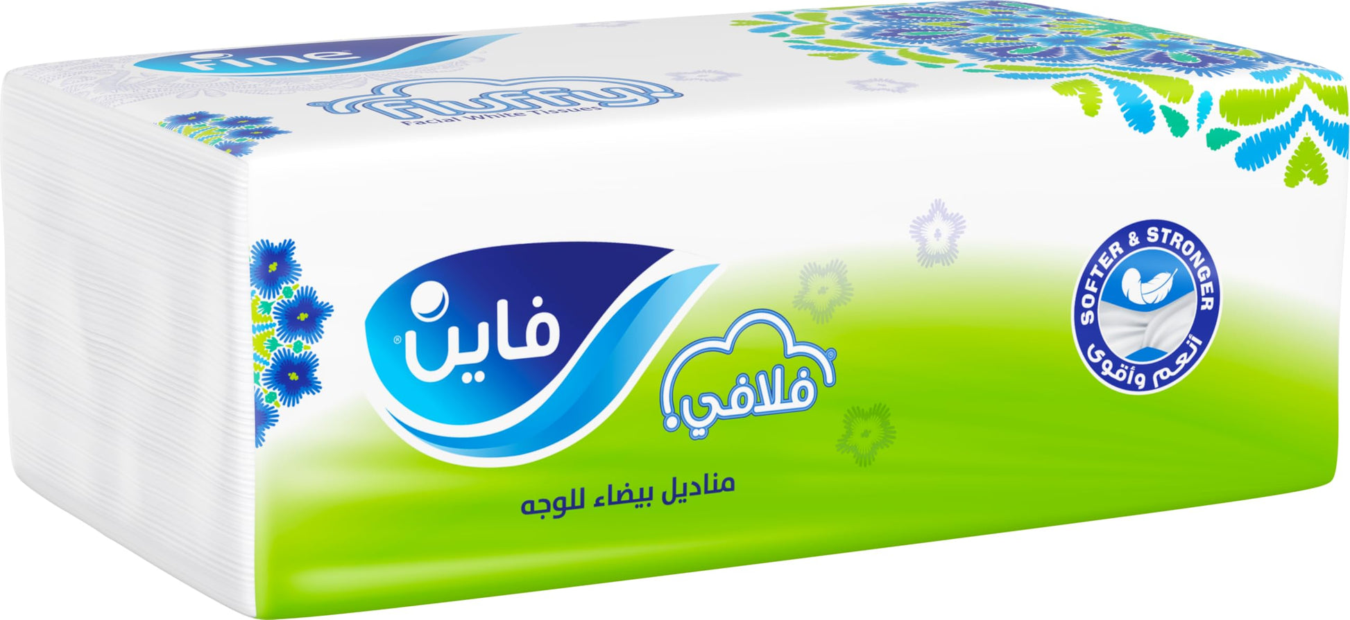 Fine Fluffy Facial Tissues 380 Sheets, 2 Ply
