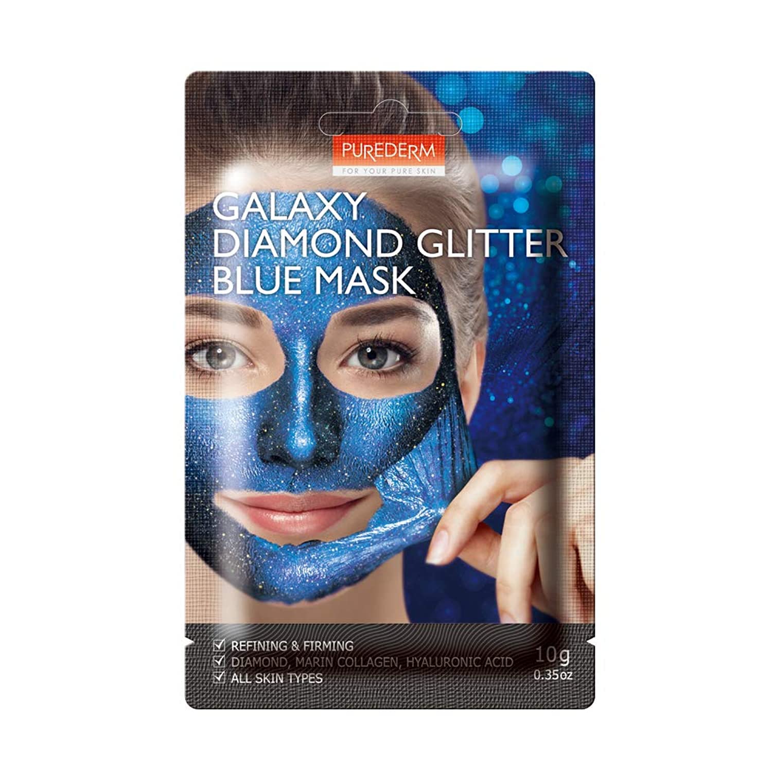 Purederm GALAXY DIAMOND GLITTER BLUE MASK